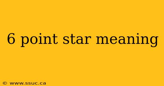 6 point star meaning