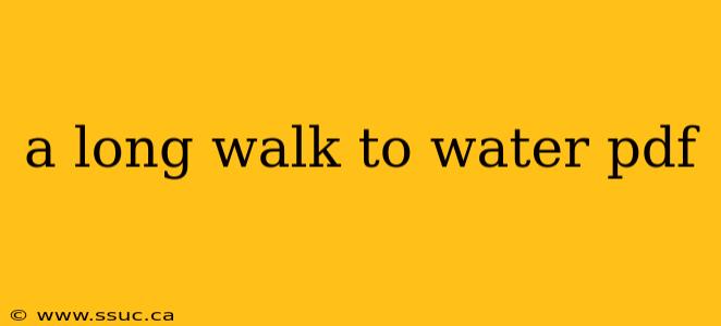 a long walk to water pdf