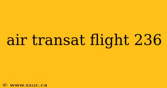 air transat flight 236