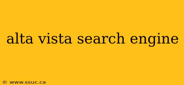 alta vista search engine