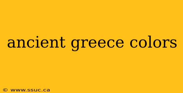 ancient greece colors