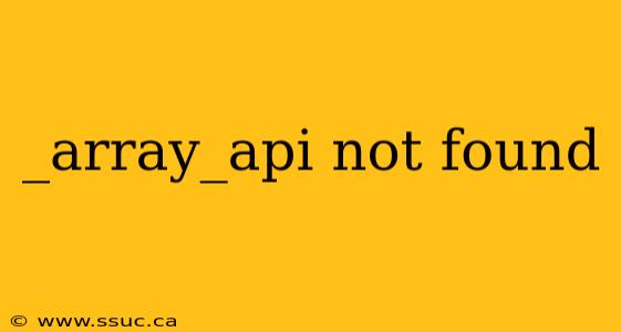 _array_api not found