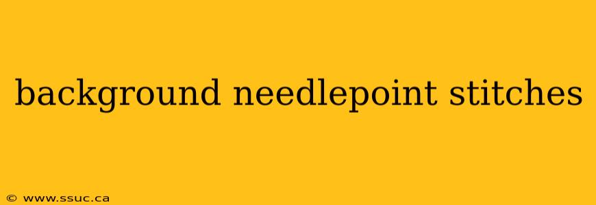 background needlepoint stitches