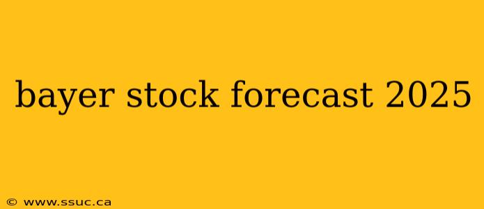 bayer stock forecast 2025