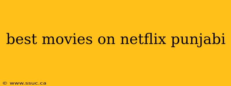 best movies on netflix punjabi