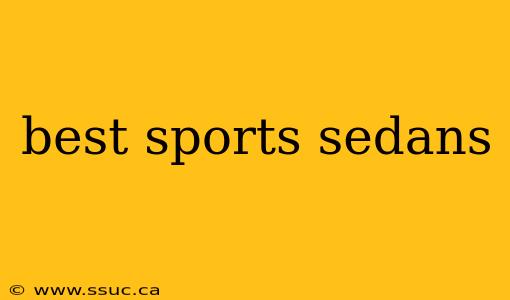 best sports sedans