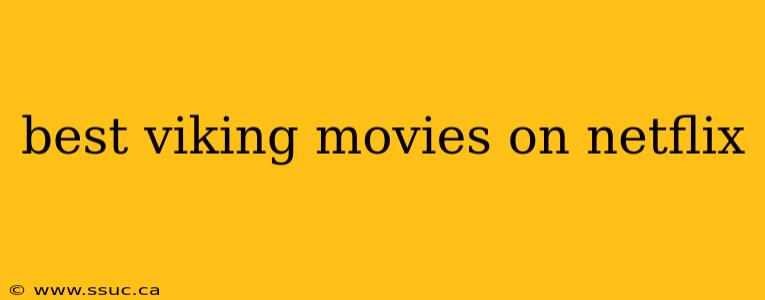 best viking movies on netflix