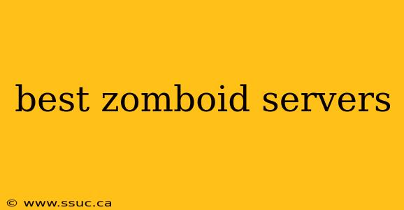 best zomboid servers