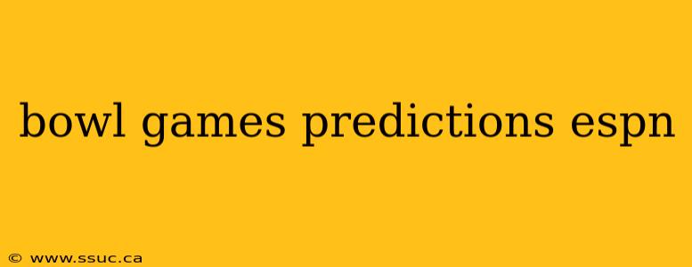 bowl games predictions espn