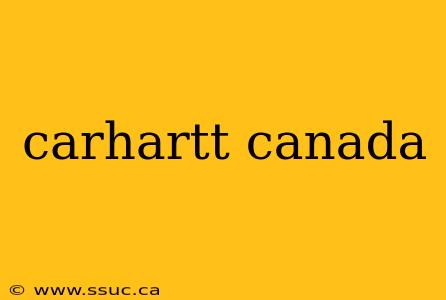 carhartt canada