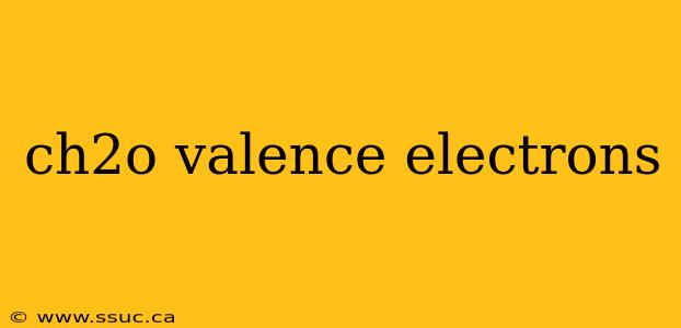 ch2o valence electrons