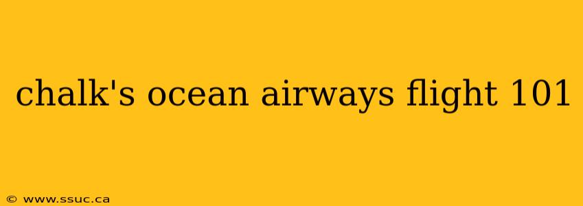 chalk's ocean airways flight 101