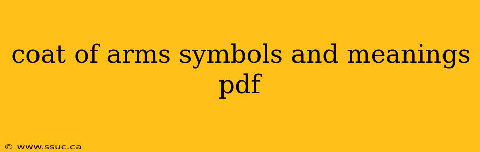 coat of arms symbols and meanings pdf