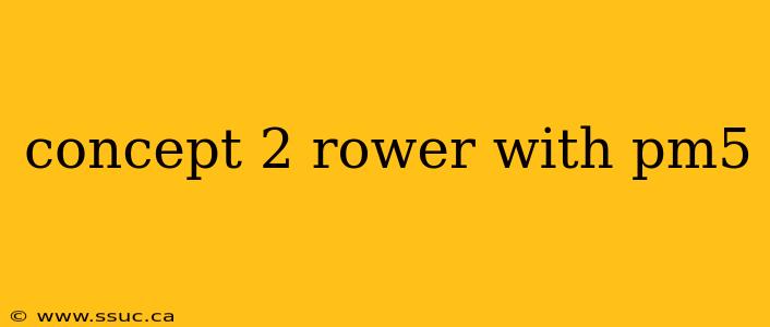 concept 2 rower with pm5