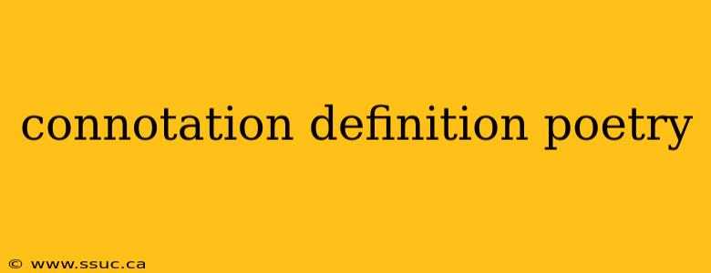 connotation definition poetry