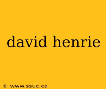 david henrie