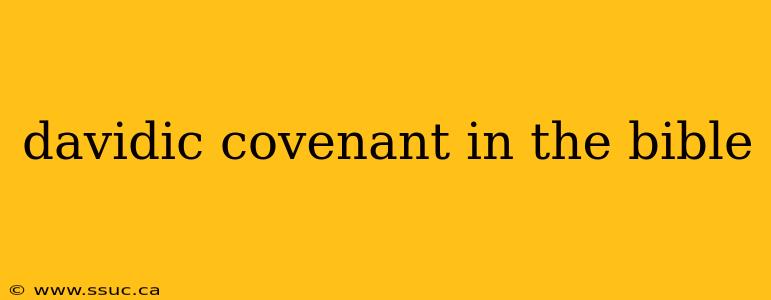 davidic covenant in the bible