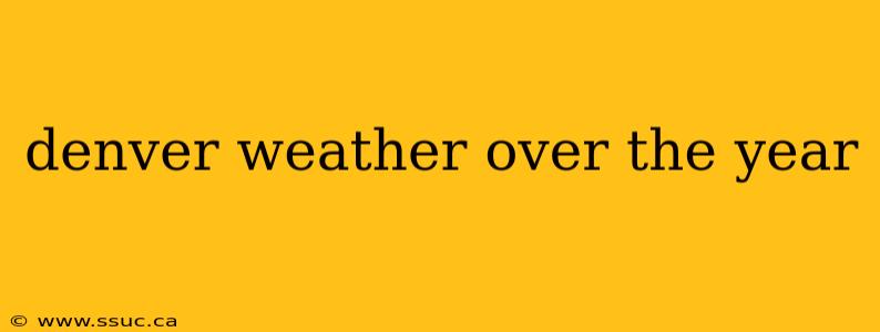 denver weather over the year