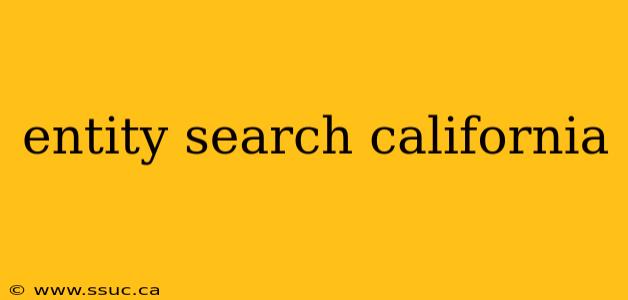 entity search california