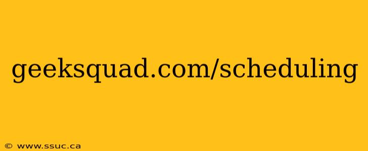geeksquad.com/scheduling