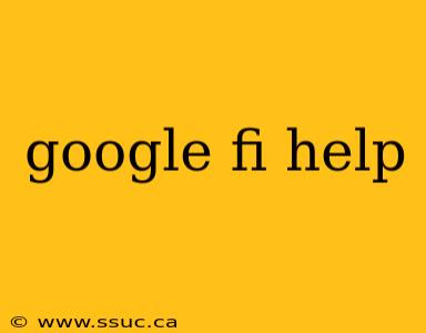 google fi help