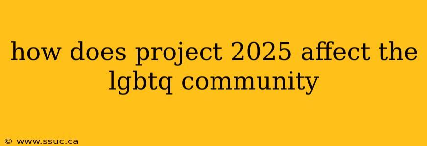 how does project 2025 affect the lgbtq community