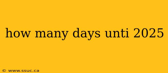 how many days unti 2025