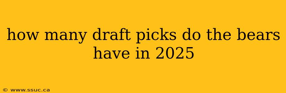 how many draft picks do the bears have in 2025