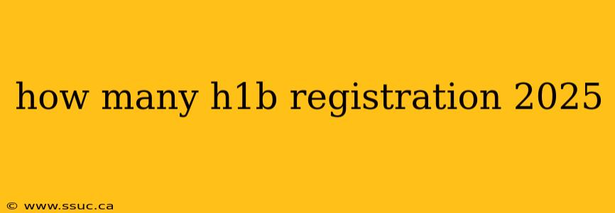 how many h1b registration 2025