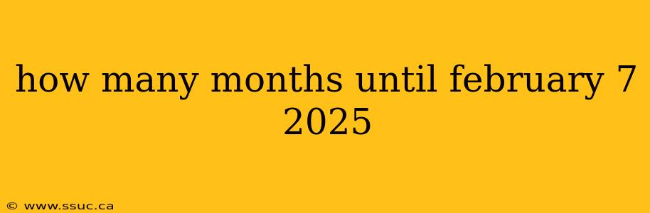 how many months until february 7 2025