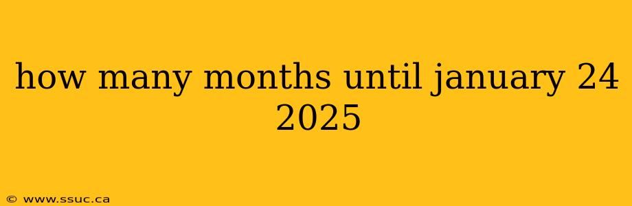 how many months until january 24 2025
