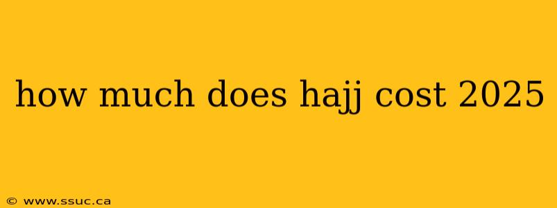 how much does hajj cost 2025