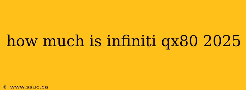 how much is infiniti qx80 2025