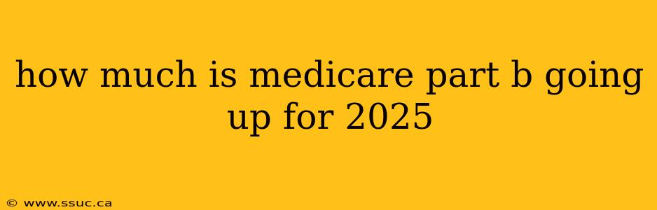 how much is medicare part b going up for 2025