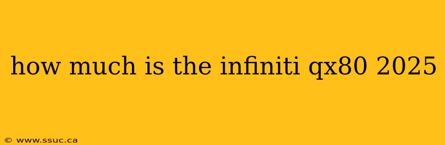 how much is the infiniti qx80 2025