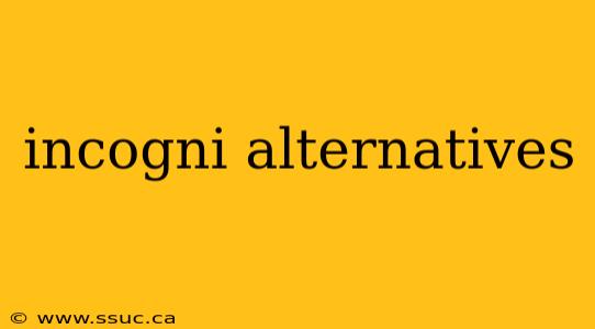 incogni alternatives