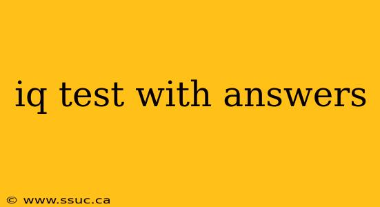 iq test with answers