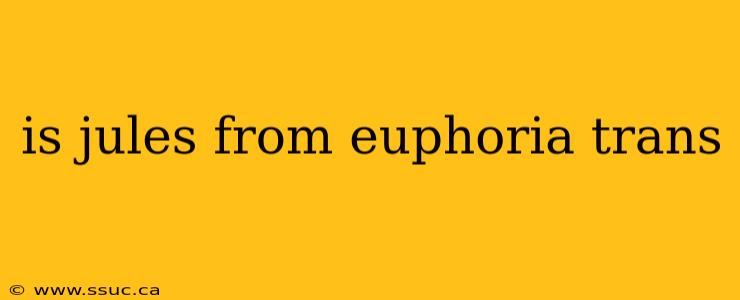 is jules from euphoria trans