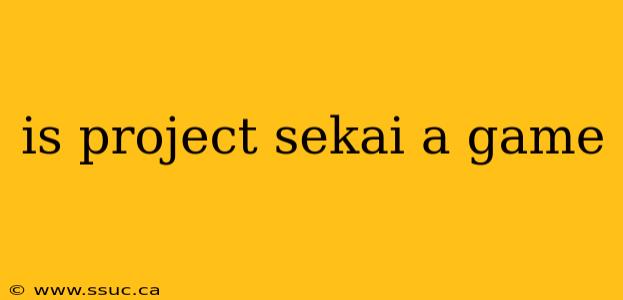 is project sekai a game