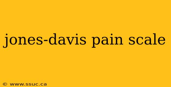 jones-davis pain scale