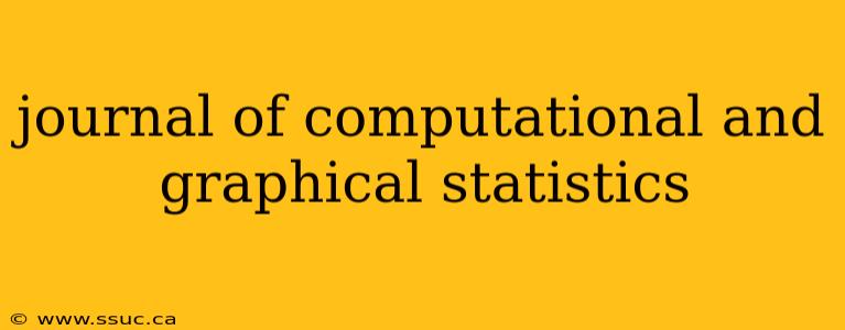 journal of computational and graphical statistics