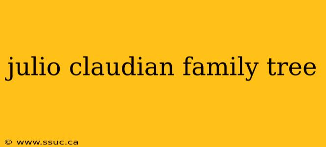 julio claudian family tree