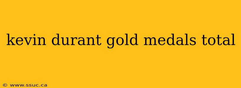 kevin durant gold medals total