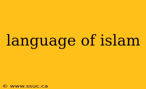language of islam
