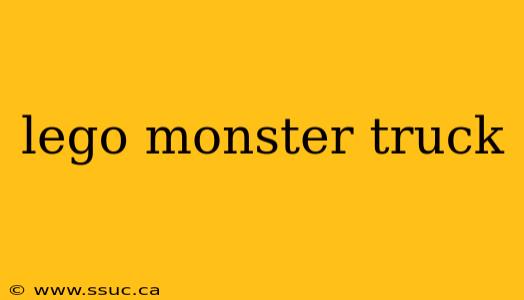lego monster truck