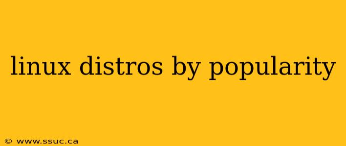 linux distros by popularity
