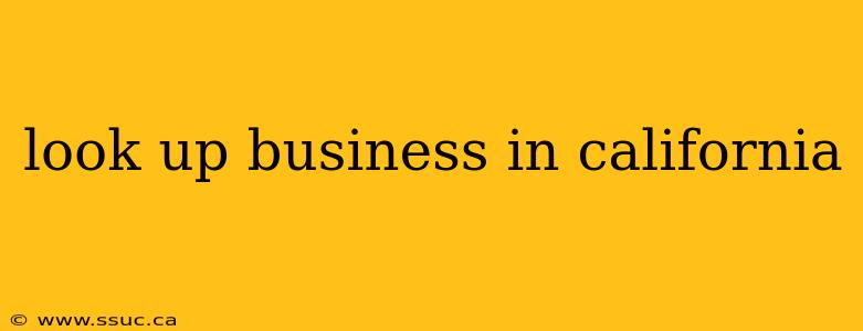 look up business in california