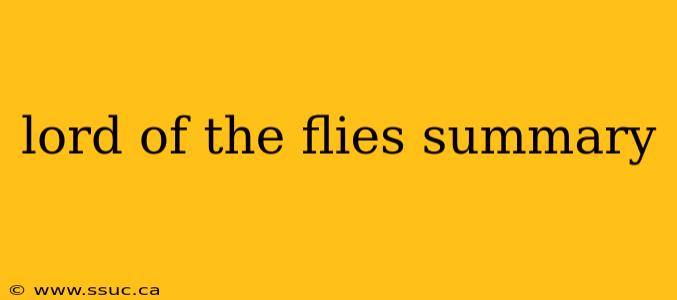 lord of the flies summary