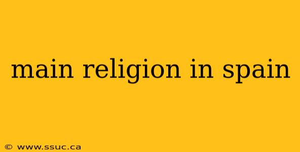 main religion in spain