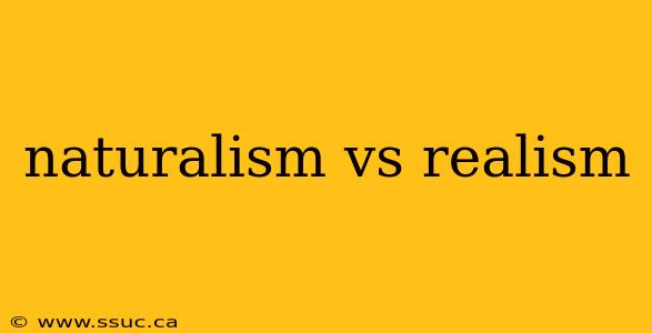 naturalism vs realism